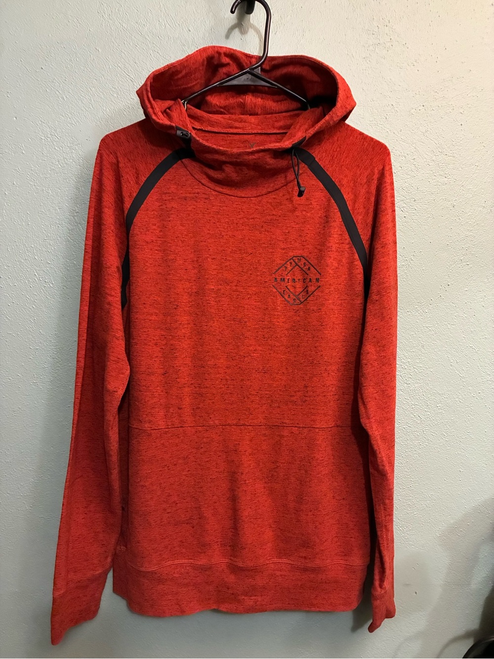 Men's Hooded Pullover Sweater - Red